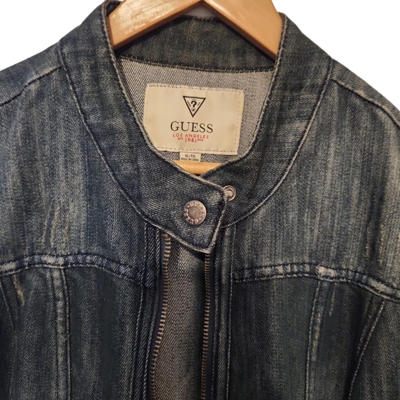 GUESS Originals Moto Zip-Up Jacket - Picture 2 of 6